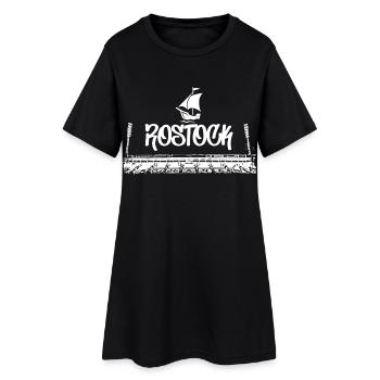 Rostock pour toujours - Robe T-shirt Femme - noir - Devant