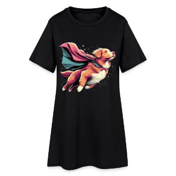 Super Dog Nova Scotia Duck Tolling Retriever - Women’s T-Shirt Dress - black - Front