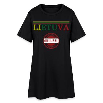 I love Lithuania, Lithuanian pride - Women’s T-Shirt Dress - black - Front