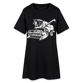 La puissance des grains à l’état pur - Robe T-shirt Femme - noir - Devant