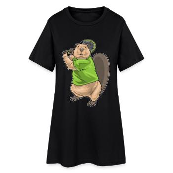Raquettes de tennis Beaver - Robe T-shirt Femme - noir - Devant