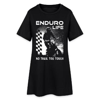 Enduro - Dirt Bike Rider - Women’s T-Shirt Dress - black - Front