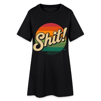 Merde ! Chemise - Robe T-shirt Femme - noir - Devant