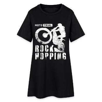 Rock Hopping – Moto Trial Bike Rider - Robe T-shirt Femme - noir - Devant