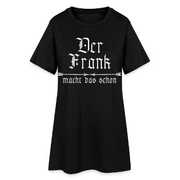 Frank le fait déjà - Robe T-shirt Femme - noir - Devant
