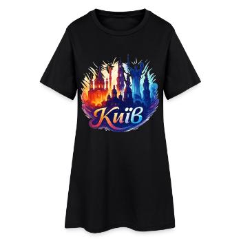 Kyiv Kyiv Capitale Ukraine Cadeau - Robe T-shirt Femme - noir - Devant