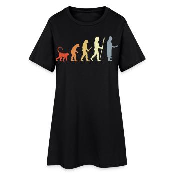 Développement de la boucherie - Robe T-shirt Femme - noir - Devant