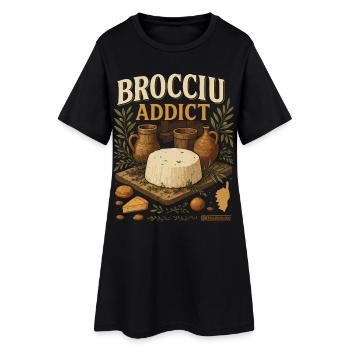 Brocciu Addict - Robe T-shirt Femme - noir - Devant