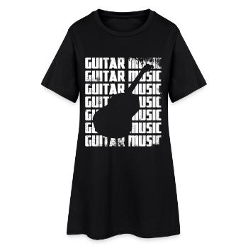 Musique de guitare amusante - Robe T-shirt Femme - noir - Devant