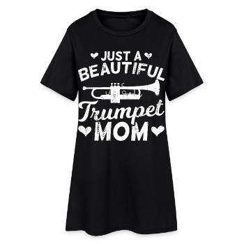 Juste une belle maman trompette - Robe T-shirt Femme - noir - Devant