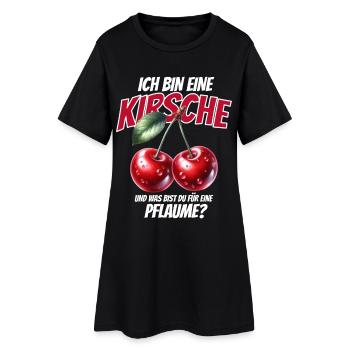 Kirsche Geschenk Pflaume Spruch Lustig Frauen - Frauen T-Shirt-Kleid - Schwarz - Vorne