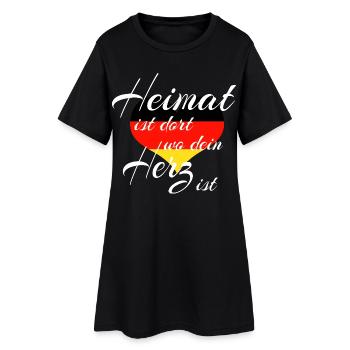 Germany - - Women’s T-Shirt Dress - black - Front