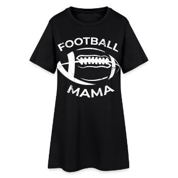 Maman de football américain - Robe T-shirt Femme - noir - Devant