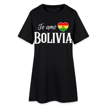 I love Bolivia, made in Bolivia - Women’s T-Shirt Dress - black - Front