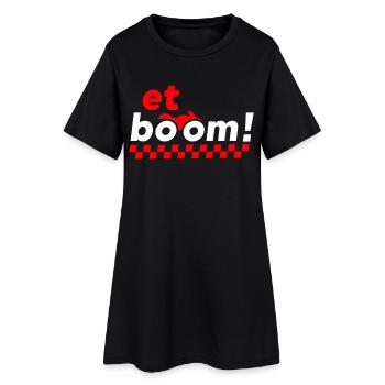 Et boom - Robe T-shirt Femme - noir - Devant