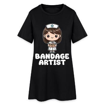 BANDAGE ARTIST - CADEAU INFIRMIÈRE - Robe T-shirt Femme - noir - Devant