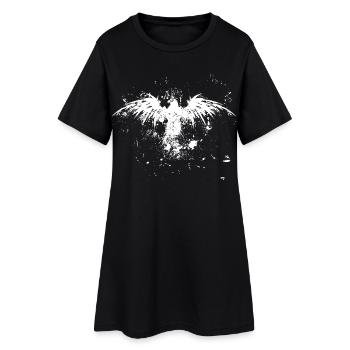Grunge Eagle Rise - Frauen T-Shirt-Kleid - Schwarz - Vorne