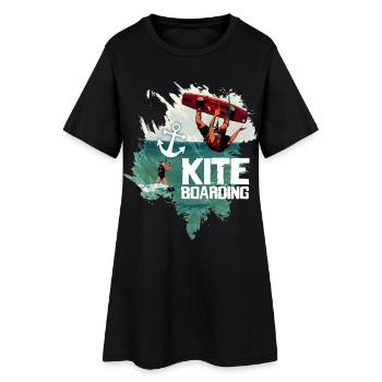 Chevauchez le vent - Robe T-shirt Femme - noir - Devant