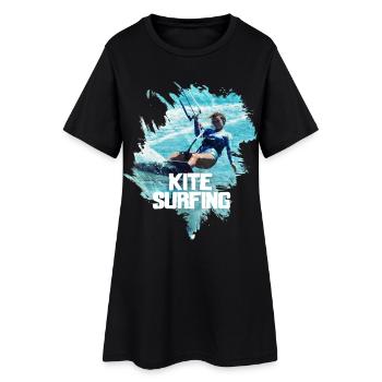 Ocean Glide - Women’s T-Shirt Dress - black - Front