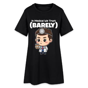 IN MEDICAL WE TRUST - DOCTOR GIFT - Robe T-shirt Femme - noir - Devant