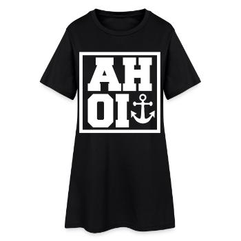 Ahoy marin - Robe T-shirt Femme - noir - Devant