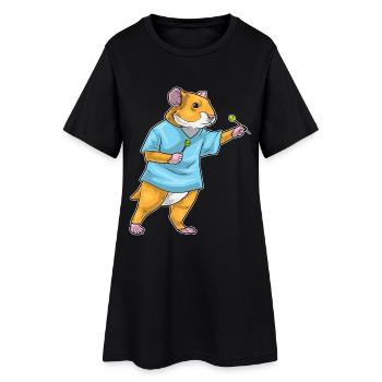 Fléchette de hamster Dartpfeil - Robe T-shirt Femme - noir - Devant