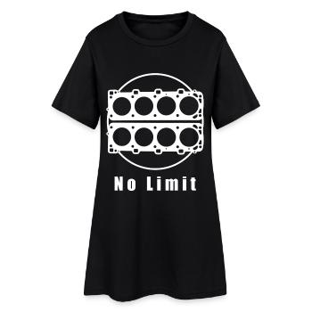 No Limit - Puissance de 8 cylindres - Robe T-shirt Femme - noir - Devant