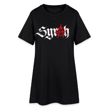 syrah_anarchie - Robe T-shirt Femme - noir - Devant