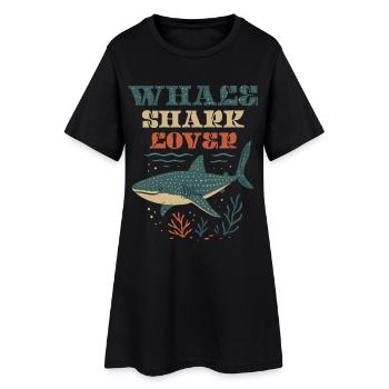 Whale Shark Lover - Robe T-shirt Femme - noir - Devant