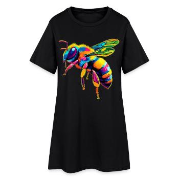 abeilles apiculteur miel apiculteur abeilles abeille mignonne - Robe T-shirt Femme - noir - Devant