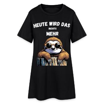 Cooles Shirt für die Arbeit- Wird Nichts mehr  - Frauen T-Shirt-Kleid - Schwarz - Vorne