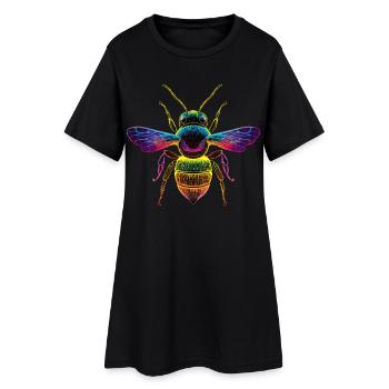abeilles apiculteur miel apiculteur abeilles abeille mignonne - Robe T-shirt Femme - noir - Devant