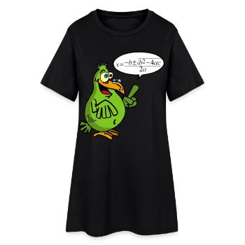 Oiseau intelligent - Robe T-shirt Femme - noir - Devant