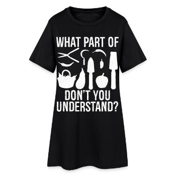 quelle partie de ne comprenez-vous pas - Robe T-shirt Femme - noir - Devant