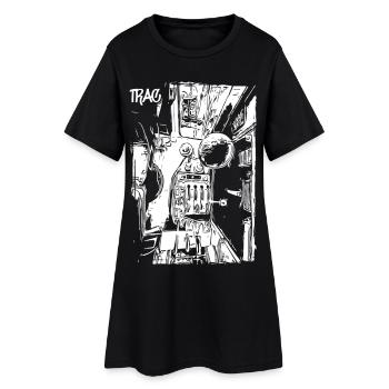 Centre de contrôle du terrain - Robe T-shirt Femme - noir - Devant