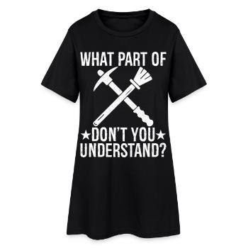 quelle partie de ne comprenez-vous pas - Robe T-shirt Femme - noir - Devant