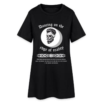 Dancing_on_the_edge_of_reality - Women’s T-Shirt Dress - black - Front