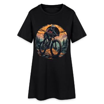 Vtt - Robe T-shirt Femme - noir - Devant