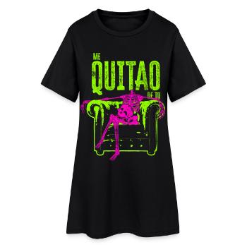 J’ai tout arrêté - Robe T-shirt Femme - noir - Devant