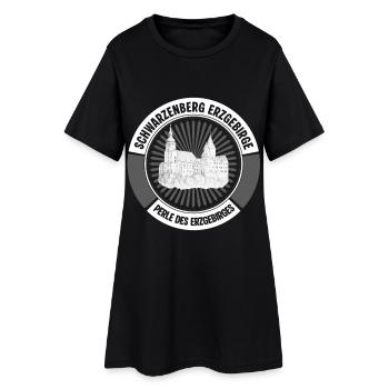 Schwarzenberg Erzgebirge Heimat Schloss - Frauen T-Shirt-Kleid - Schwarz - Vorne