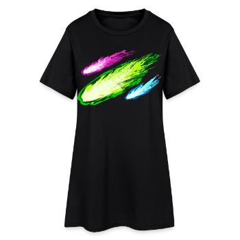 Explosion of colorful kites - Women’s T-Shirt Dress - black - Front