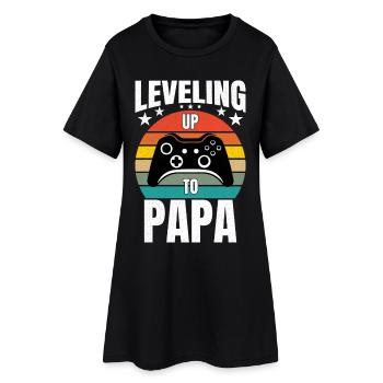 Montée de niveau jusqu’à papa - Robe T-shirt Femme - noir - Devant