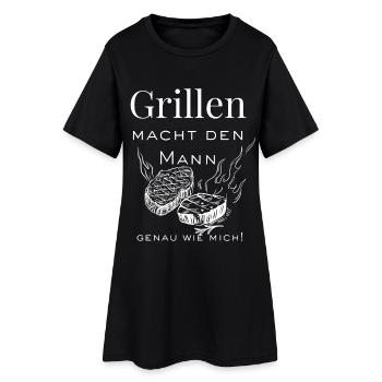 Les grillades font l’homme - Robe T-shirt Femme - noir - Devant