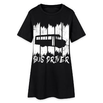 Chauffeur de bus - Robe T-shirt Femme - noir - Devant
