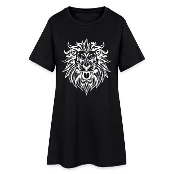Leo Tribal - Robe T-shirt Femme - noir - Devant