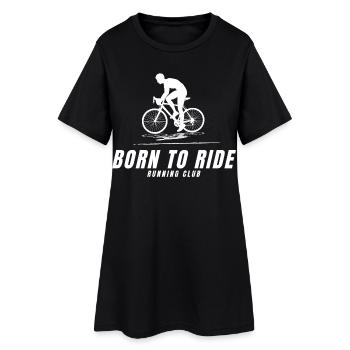 Born to ride - Robe T-shirt Femme - noir - Devant