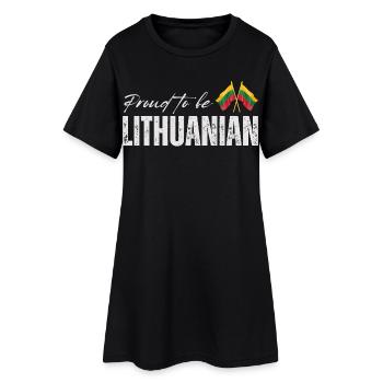 Fierté lituanienne, patriote lituanien - Robe T-shirt Femme - noir - Devant