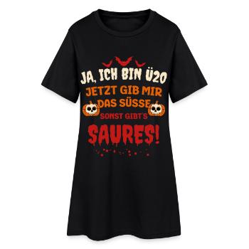 Plus de 20 tours ou friandises d’Halloween - Robe T-shirt Femme - noir - Devant
