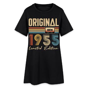 70. Geburtstag 1955 70 Jahre alt Geschenk - Frauen T-Shirt-Kleid - Schwarz - Vorne