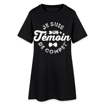 Trauzeuge - Ich bin ein Trauzeuge - Frauen T-Shirt-Kleid - Schwarz - Vorne